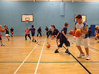 photo of mini-basketball game