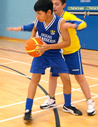 Mini-Basketball in the sports hall